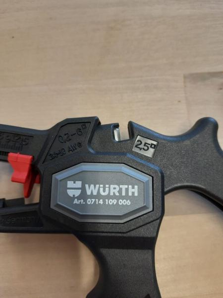 Würth Abisolierzange AS 61 0,2 - 6,0 QMM automatische selbsteinstellende Zange
